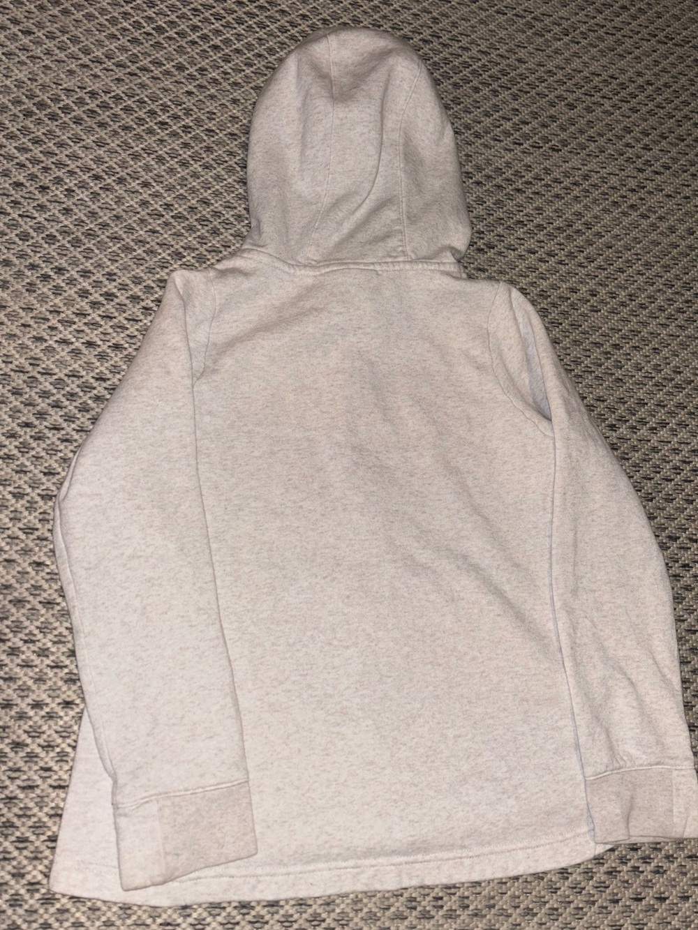 Kids Nike Zip Down Cream Oatmeal Jacket Size M Cotton Rayon Polyester Full Zip - Picture 7 of 8